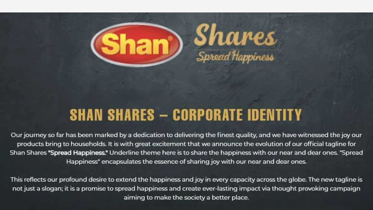 Shan Foods corporate identity